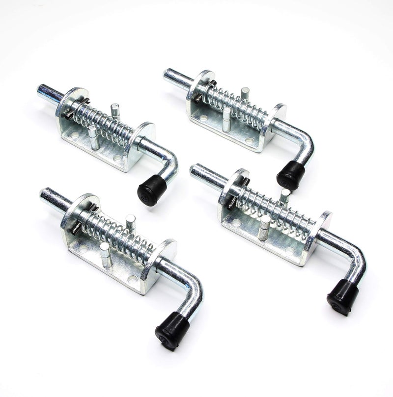 WorldPac (Pack of 4) 1/2" Spring Pin Latch Lock Assembly for Utility Trailer Gate - Heavy Duty - Image 1